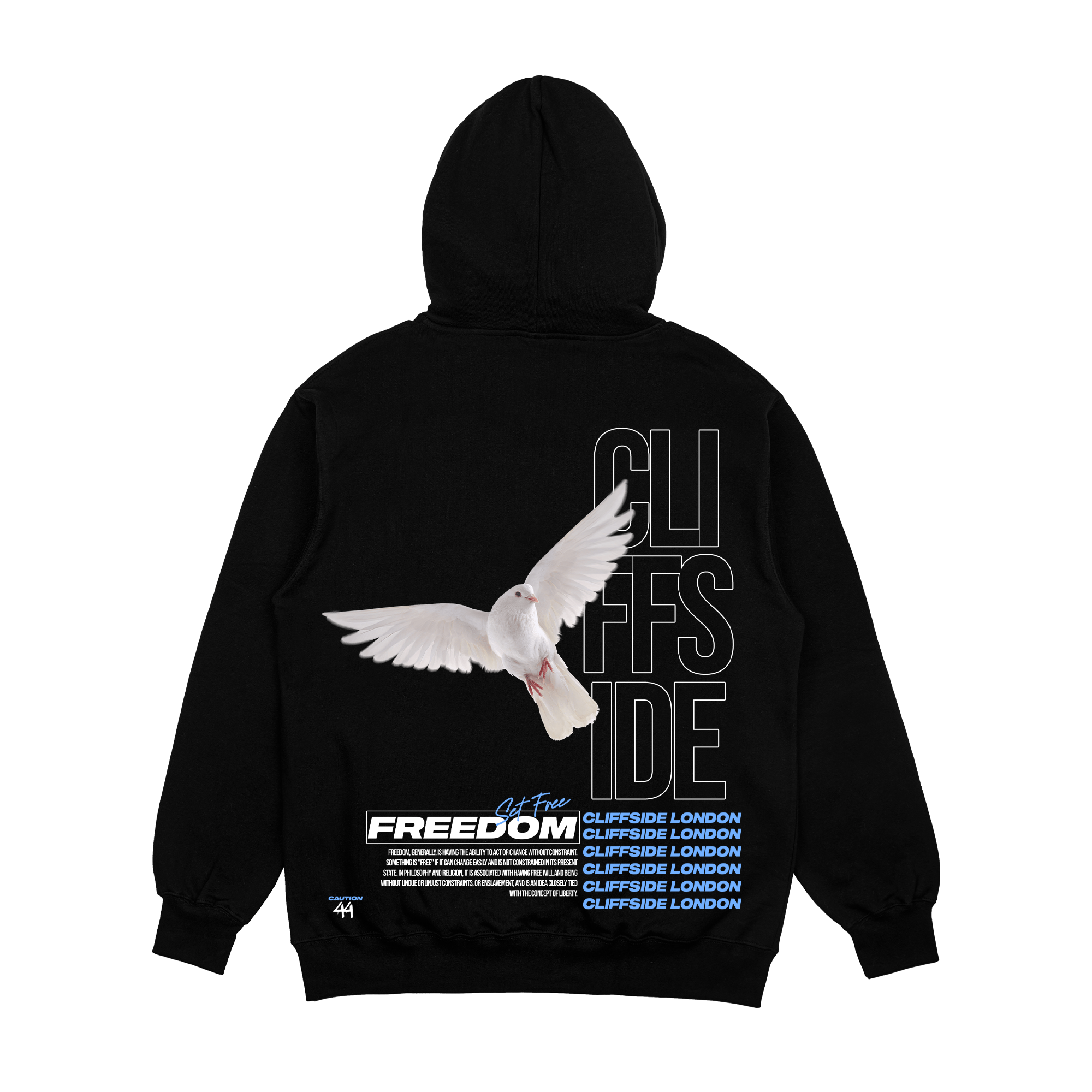 CliffSide “Freedom” Hoodie – Black