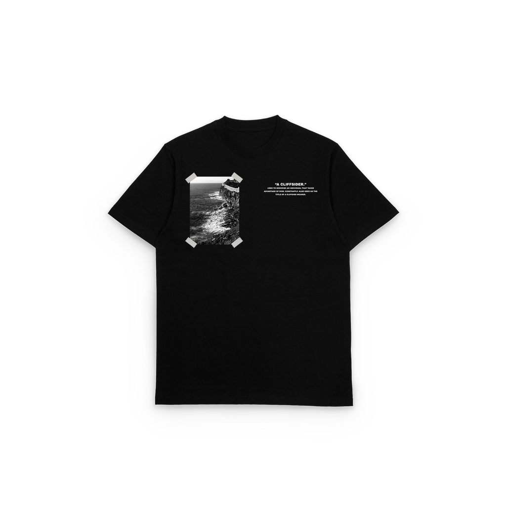 CliffSide “Cliffsider” Photo Tee – Black