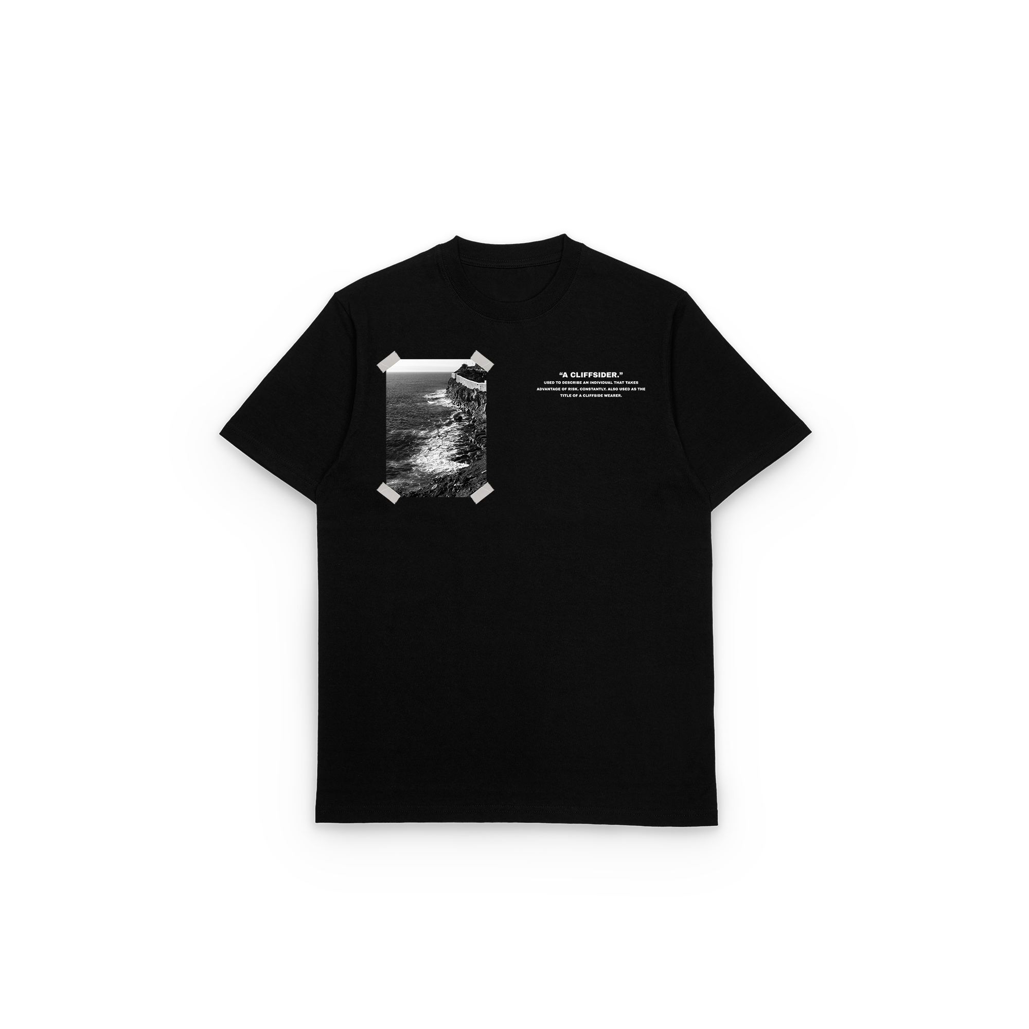 CliffSide “Cliffsider” Photo Tee – Black