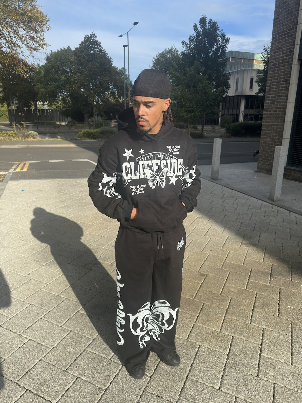 "StarFly" - Black Hoodie