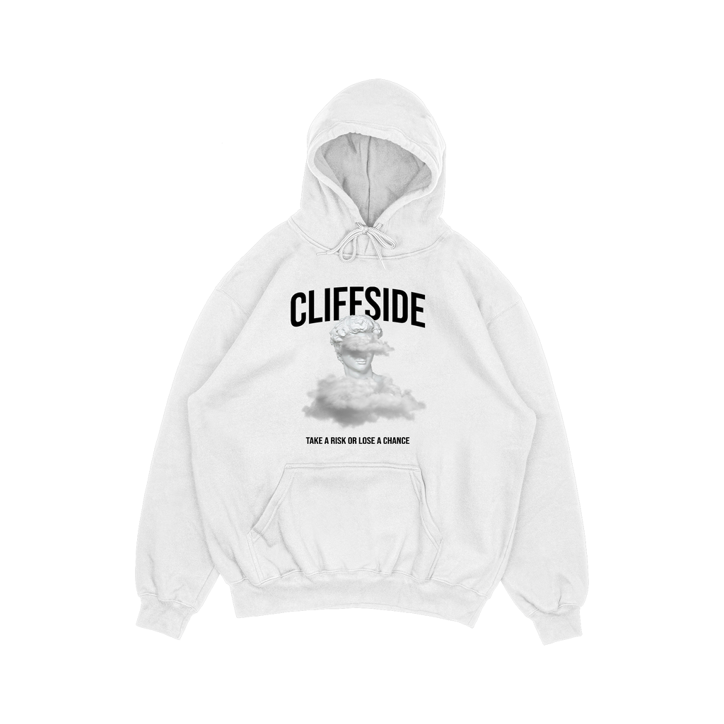 CliffSide “Take A Risk” Signature Hoodie – White